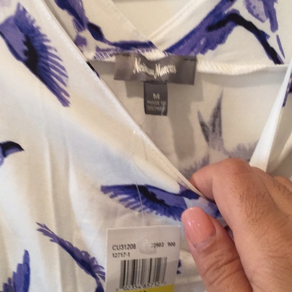 Neiman Marcus birds printed top - Picture 4 of 8